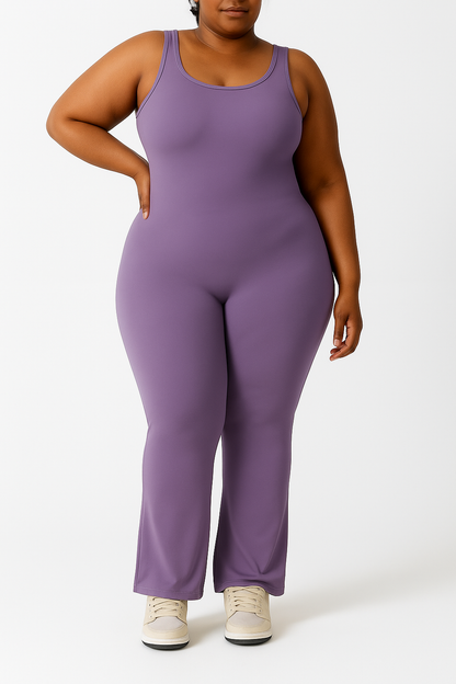 LumoFit V-Back Flare Jumpsuit