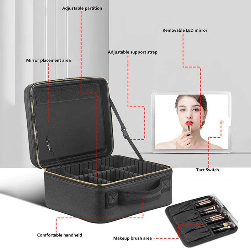 Lumora LED Makeup Bag – Your Perfect Travel Companion